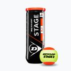 Dunlop Stage 2 παιδικές μπάλες τένις 3 τεμάχια πορτοκαλί/κίτρινο 601339