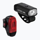 Lezyne Mini Drive 400XL / KTV Drive + Ζευγάρι μαύρο / μαύρο σετ φωτός ποδηλάτου