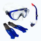 Speedo Glide Snorkel Fin σετ μάσκα + πτερύγια + αναπνευστήρας μπλε 8-016595052