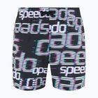 Speedo παιδικό σορτς κολύμβησης Τυπωμένο λογότυπο 13" μαύρο / λευκό / diva