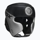 RDX L1 Mark Pro Cheek Boxing Helmet Εκπαίδευση Head Guard ασημί