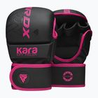 Γάντια ΜΜΑ RDX F6 Shooter Grappling pink