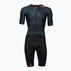 Ανδρική φόρμα ποδηλασίας HUUB Strada Road Speed Suit Smooth Sleeve black/red