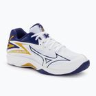Ανδρικά παπούτσια βόλεϊ Mizuno Thunder Blade Z λευκό / μπλε κορδέλα / mp χρυσό