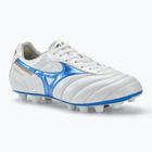 Ανδρικά παπούτσια ποδοσφαίρου Mizuno Morelia II Elite Md white/laser blue/gold