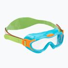 Παιδική μάσκα κολύμβησης Speedo Sea Squad Jr μπλε γαλάζιο/πράσινο φλούο/πορτοκαλί φλούο/καθαρό