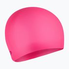 Speedo Plain Moulded Silicone Junior flare ροζ/βατόμουρο καπέλο κολύμβησης