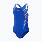 Speedo HyperBoom Splice Muscleback παιδικό ολόσωμο μαγιό true cobalt/siren red/picton blue