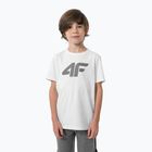 Παιδικό T-shirt 4F λευκό HJZ22-JTSM002