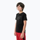 Παιδικό T-shirt 4F μαύρο HJZ22-JTSM002