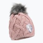Γυναικείο χειμερινό καπέλο FERA Equestrian Swarovski Snowflake ροζ 5.8.sn.ro