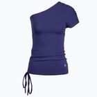 Γυναικεία μπλούζα γιόγκα Moonholi One Shoulder String Top μπλε 213