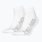 HEAD Κάλτσες Τένις 2P Stripe Quarter λευκό 811509WH