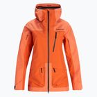 Γυναικείο μπουφάν σκι Peak Performance Vertical 3L πορτοκαλί G76657060