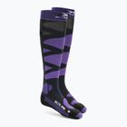 X-Socks Ski Control 4.0 κάλτσες σκι σε ανθρακί/μωβ χρώμα