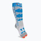 Γυναικείες κάλτσες σκι X-Socks Ski Control 4.0 γκρι-μπλε XSSSKCW19W