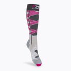 Γυναικείες κάλτσες σκι X-Socks Ski Control 4.0 γκρι-ροζ XSSSKCW19W