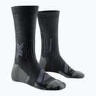 X-Socks Bike Expert Merino Crew μαύρες / ανθρακί κάλτσες ποδηλασίας