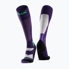 Κάλτσες Snowboard X-Socks Snowboard Discover Otc βαθύ μοβ/ανοιχτό χρώμα άμμου