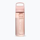 Μπουκάλι ταξιδιού Lifestraw Go 2.0 με φίλτρο 650ml σε ροζ χρώμα με άνθη κερασιάς