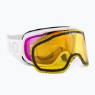 Γυναικεία γυαλιά σκι Giro Moxie λευκό πυρήνα φως/αμπερ ροζ/κίτρινο