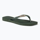 Γυναικείες σαγιονάρες Havaianas Square Logo Metallic green olive