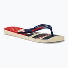 Havaianas Top Nautical σαγιονάρες μπεζ ψάθινες / ναυτικό μπλε / κόκκινο ρουμπινί