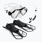 Mares ABC Quest Travel Dive Set μάσκα + αναπνευστήρας + πτερύγια λευκό και μαύρο 410797