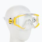 Cressi Liberty Triside SPE κίτρινη/διαφανής μάσκα κατάδυσης DS450015