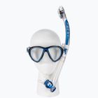 Σετ κατάδυσης με αναπνευστήρα Cressi Μάσκα Quantum + αναπνευστήρας Itaca Ultra Dry μπλε DM400020