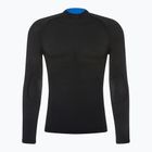 Ανδρικό Mico Odor Zero Mock Neck thermal T-shirt μαύρο IN01451