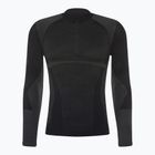 Ανδρικό θερμικό T-shirt Mico Warm Control Zip Neck μαύρο IN01852