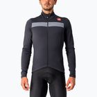 Ανδρικό φούτερ ποδηλασίας Castelli Puro 3 FZ light black/silver reflex