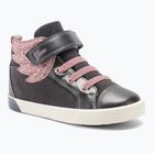 Geox Kilwi σκούρο γκρι/ροζ παιδικά παπούτσια