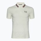 Ανδρικό EA7 Emporio Armani Golf Pro Polo Check silver birch T-shirt