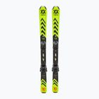 Παιδικά σκι κατάβασης Völkl Racetiger Junior Yellow + 4.5 VMotion Jr κίτρινο/μαύρο