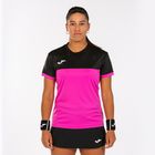 Joma Montreal SS fluor ροζ/μαύρο T-shirt