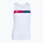 Γυναικεία μπλούζα τένις Joma Court Sleeveless λευκό/κόκκινο