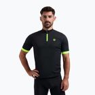 Ανδρική ποδηλατική μπλούζα Rogelli Perugia 2.0 black/fluor