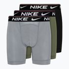 Ανδρικό μποξεράκι Nike Dri-FIT Ultra Comfort Brief 3 ζεύγη cool grey/medium olive/black