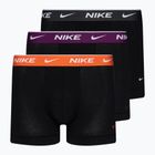 Ανδρικό μποξεράκι Nike Everyday Cotton Stretch Trunk 3 ζεύγη black/violet/orange