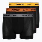 Ανδρικά σορτς μποξεράκια Nike Everyday Cotton Stretch Trunk 3 ζευγάρια γκρι/πορτοκαλί/κίτρινο