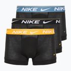 Ανδρικά σορτς μποξεράκια Nike Dri-FIT Ultra Comfort Trunk 3 ζευγάρια μαύρο χρυσό/καταιγίδα/μαύρο