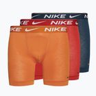 Nike Dri-FIT Ultra Comfort ανδρικά σορτς μποξεράκια 3 ζευγάρια monarch/dragon red/armony navy