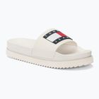 Tommy Jeans Women's Elevated Flatform Slide εκρού σαγιονάρες