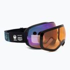 DRAGON X2S μαύρο μαργαριτάρι/lumalens μοβ ιόντα/αμυγδαλωτά γυαλιά σκι