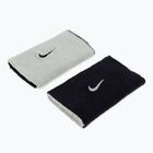 Nike Dri-Fit Double-wide βραχιολάκια για το σπίτι και το γήπεδο 2 τεμάχια μαύρο NNNB0-022
