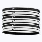 Nike Tipped Swoosh Sport 2.0 κεφαλόδεσμοι 6 τεμάχια μαύρο και λευκό N1002021-176