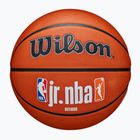 Παιδικό μπάσκετ Wilson NBA JR Fam Logo Authentic Outdoor καφέ μέγεθος 5