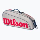 Wilson Junior 3 Pack παιδική τσάντα τένις γκρι WR8023901001